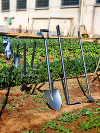Gardening Tool Set for Digging, Weeding, and Planting - Shovel, Hoe, Rake