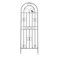 Outdoor Wrought Iron Garden Trellis for Climbing Plants, Roses, Clematis, and Vines