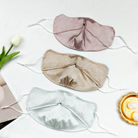 Silk Face Mask for Dust, UV Protection, and Sun Shade with Adjustable Ear Loops