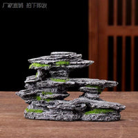 Artificial Mountain Rockery Bonsai Ornament for Aquarium and Micro Landscape Decor