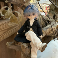 BJD Doll Woolen Trench Coat for 6-inch Action Figures