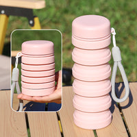 Collapsible Silicone Water Bottle for Travel, Camping, and Outdoor Activities - Portable and Leak-Proof