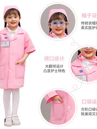 Kids Doctor Nurse Costume Play Set with Accessories for Girls
