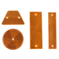 Reflective Road Markers for Driveways and Safety - Rectangular, Trapezoidal, Round