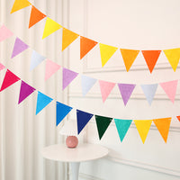 Triangle Pennant Banner for Birthday Party & Classroom Decoration
