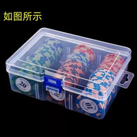 Clear PP Storage Box for Poker Chips, Cards, Remote Controls, and Chargers