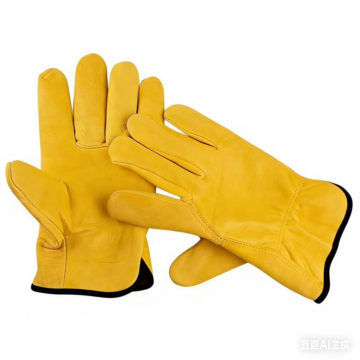Full Grain Cowhide Welding Gloves Heat Resistant Work Safety