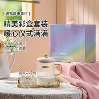 Glass Teapot and Cup Set with Small Power Multi-functional Health Pot for Fruit Tea - Ideal Birthday Gift