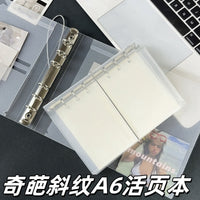 A6 Transparent PP Spiral Notebook Cover for Planners and Organizers