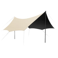 Portable Camping Tarp Sun Shelter UV Protection Hexagonal/Butterfly Awning for Outdoor Picnic