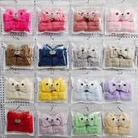 Bowknot Headband and Wristband Set for Face Washing - Absorbent Hair Accessories