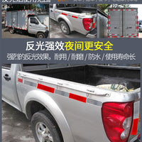 Truck Reflective Plate Car Bumper Sticker Plastic Vehicle Night Reflective Strip Red White Reflector Luminous