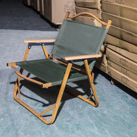 Outdoor Thickened Commercial Aluminum Alloy Kermit Chair, Portable Folding Camping Chair