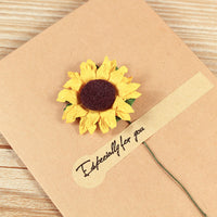 Creative Handmade DIY Paper Flower Greeting Card for Thanksgiving, Birthday, Graduation, Message Card