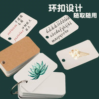 Mini Portable Ring Binder Notebook Set for Notes and Study