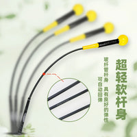 Golf Swing Trainer Stick with Weighted Silicone Head and Non-slip Grip for Warm-up Practice