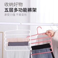 Multi-functional 5-Layer Non-Slip Hanger for Pants, Scarves, and Ties