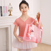 Kids Dance Bag for Ballet Latin Practice Clothes and Shoes