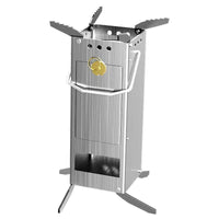 Portable Folding Rocket Stove for Outdoor Camping and Cooking
