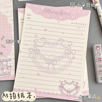 Dreamy Fairy Tale A5 Tear-Off Notepad, Thickened Cartoon Design for Study and Sketching