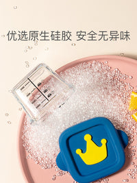 Original Design Baby Food Storage Container Glass Bowl with Lid for Freezing Steaming Portable Meal Prep