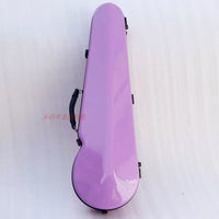 Carbon Fiber Violin Case 4/4 3/4 Viola Case Pressure-Resistant Wear-Resistant Waterproof with Hygrometer