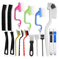 Multi-Purpose Crevice Cleaning Brush Set for Tiles, Grout, and Kitchenware