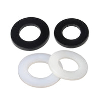 Nylon Flat Washers, M2-M20 Multi-Size Plastic Round Insulating Gaskets