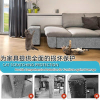 Cat Scratch Furniture Protector Mat - Durable Self-Adhesive Scratching Pad for Cats