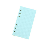 A5/A6 6-Hole Loose Leaf Notebook Refills - Lined, Blank, Grid Pages in Assorted Colors