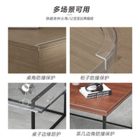 Transparent Invisible Furniture Edge Protector Strip, Thickened and Widened Anti-Collision Guard for Table Corners and Edges