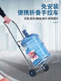 Foldable Household Hand Truck Portable Shopping Cart Luggage Trolley