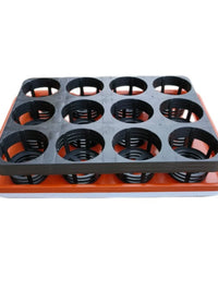 Orchid Seedling Tray with Drip Tray - 12/15 Hole Plant Holder for 3.5-inch Pots