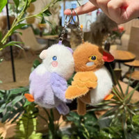 Plush Bird Animal Keychain Pendant for Bags and Keys