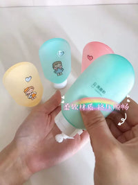 Portable Squeeze Bottle Set for Travel Toiletries - Shampoo, Lotion, Face Wash, Cosmetics