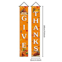 Thanksgiving Harvest Festival Outdoor Decorative Couplets Banner Flag