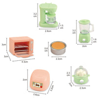 Miniature Dollhouse Kitchen Appliance Set for Pretend Play