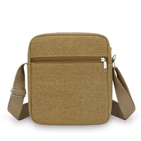 Men's Canvas Shoulder Bag Casual Crossbody Phone Pouch