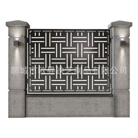 New Chinese Style Hollow Floral Partition Screen Outdoor Stainless Steel CNC Laser Cut Decorative Panel
