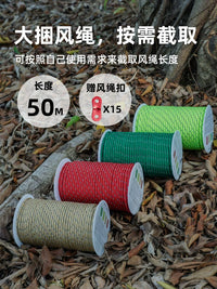 3F UL GEAR Reflective Tent Guy Ropes with Adjusters for Camping Tarps and Tents
