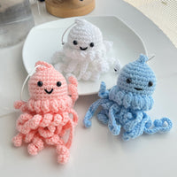 Handmade Crocheted Octopus Plush Keychain Bag Charm