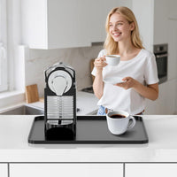 Silicone Coffee Machine Mat, Waterproof Non-Slip Bar Counter Drying Mat for Coffee Cups