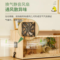 Temperature-Controlled Brooder Cage for Chicks and Quails, Large Pet Villa for Poultry Breeding