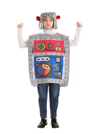 Halloween Robot Cosplay Costume for Kids and Adults - AI Themed Performance Outfit