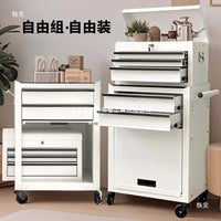 Rolling Tool Chest with 7-Drawer Storage Cabinet and Lockable Wheels