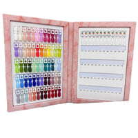 Magnetic Nail Color Display Book with 120 Tips for Salon and Personal Use