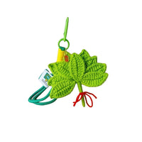 Hand-Woven Grapefruit Keychain Bag Charm