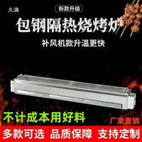 Thickened Commercial Stainless Steel BBQ Grill Charcoal Brazier for Outdoor Use
