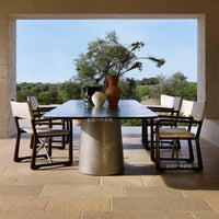 Outdoor Teak Folding Armchair and Table Set for Patio Garden Balcony
