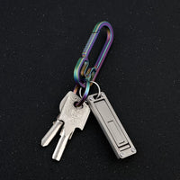 Titanium Alloy Portable Bag Hanger Hook Keychain for Tables